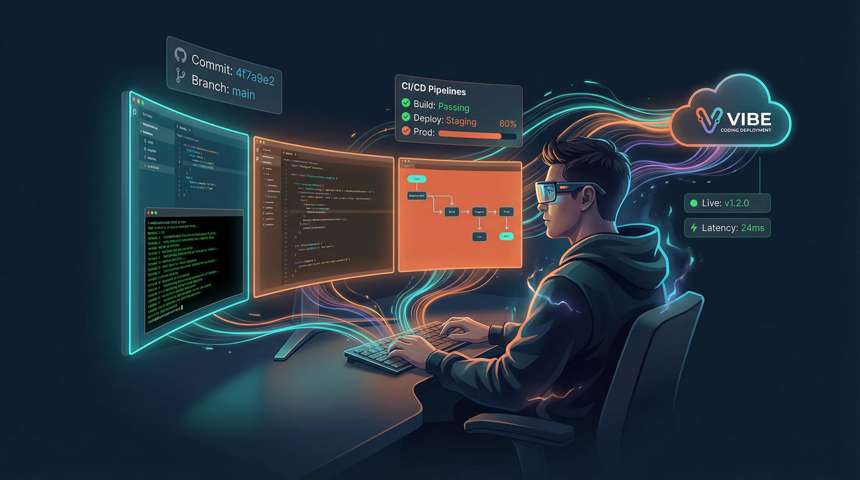 Vibe coding deployment workflow